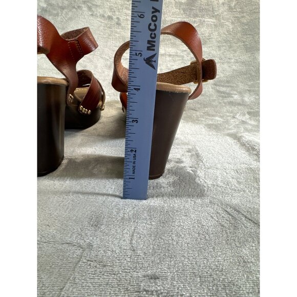 C comfort women's shoes size 9M brown open toe heel Sandals 45062672 - Picture 4 of 15